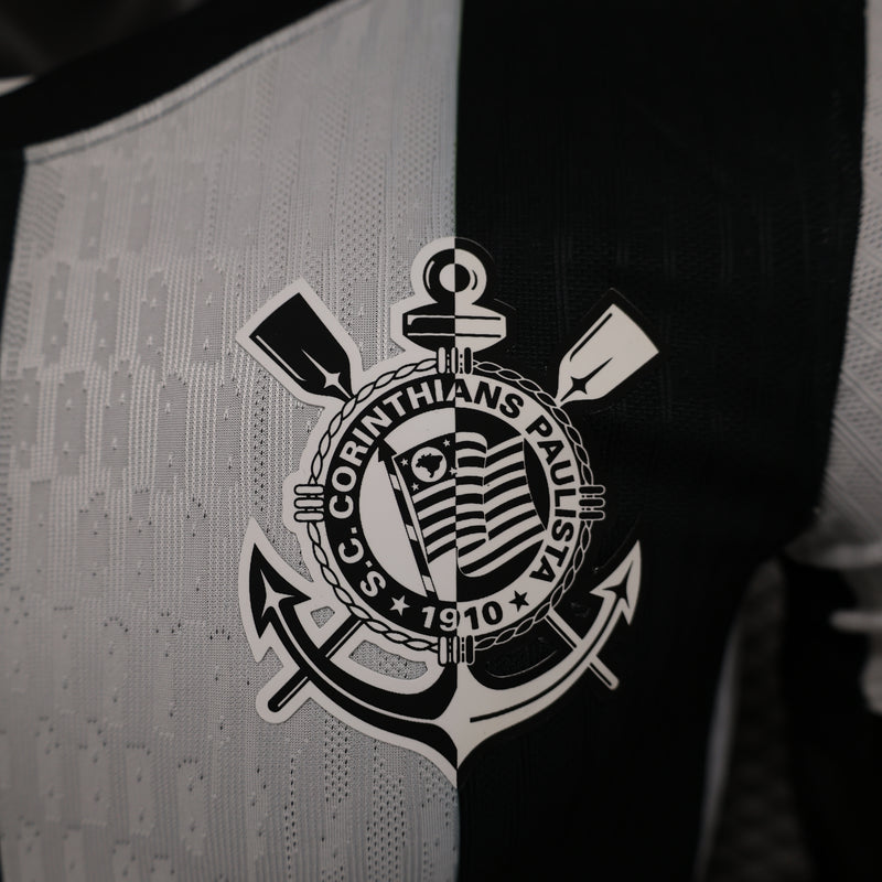 Camisa do Corinthians III 24/25 JOGADOR Preta e Branca