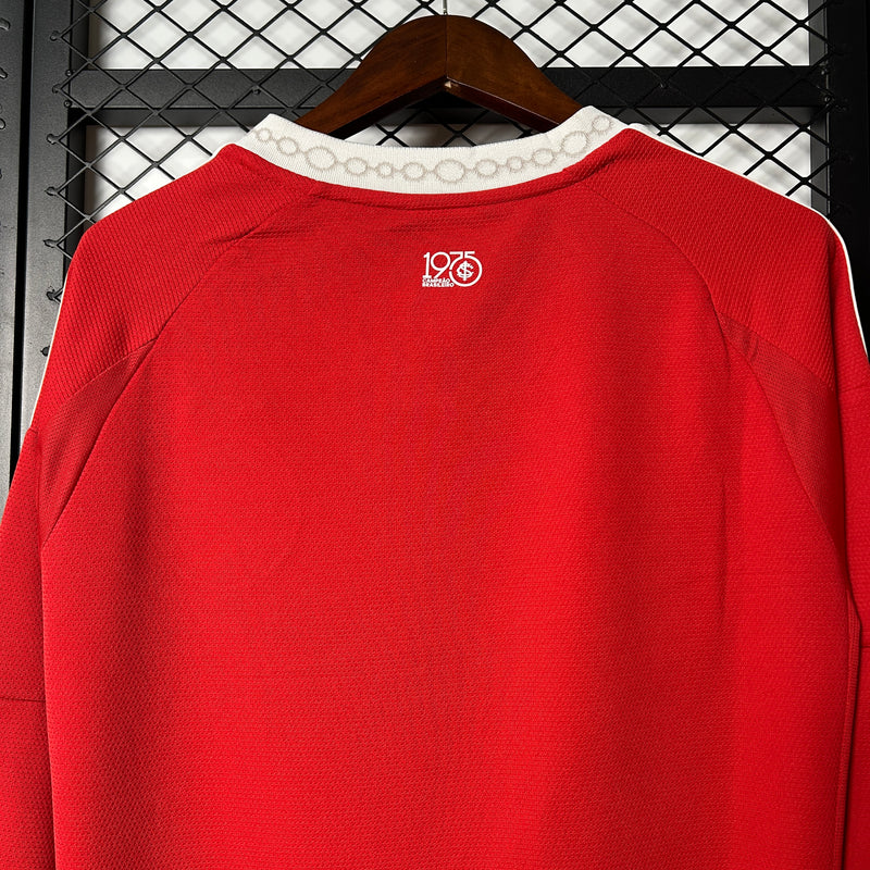 Camisa do Internacional I Manga Longa 25/26 Torcedor Vermelha