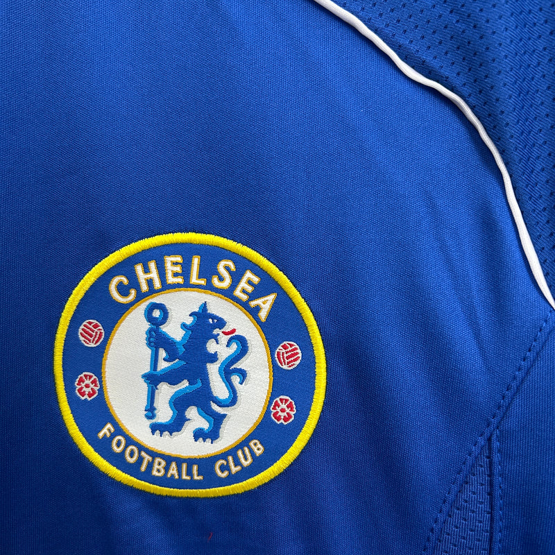 Camisa do Chelsea I Manga Longa 06/07 Torcedor RETRO