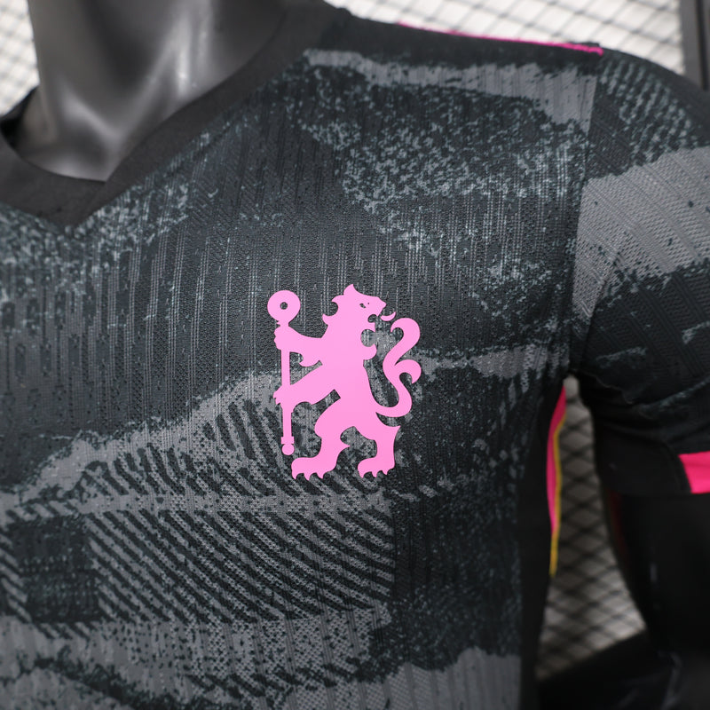Camisa do Chelsea III 24/25 JOGADOR Preta