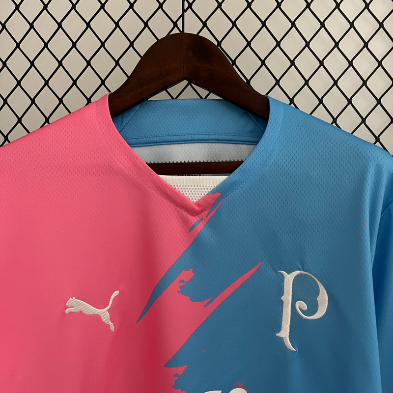 Camisa do Palmeiras Edição comemorativa 23/24 Torcedor Azul e rosa