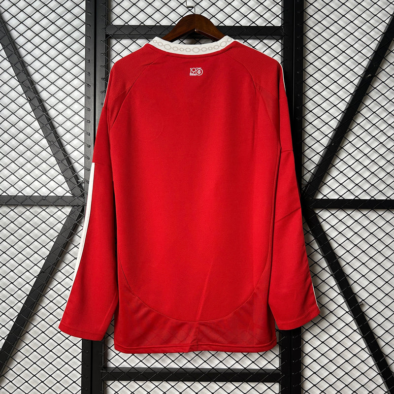 Camisa do Internacional I Manga Longa 25/26 Torcedor Vermelha