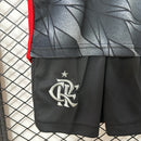 Kit infantil do Flamengo III 24/25 Torcedor Cinza