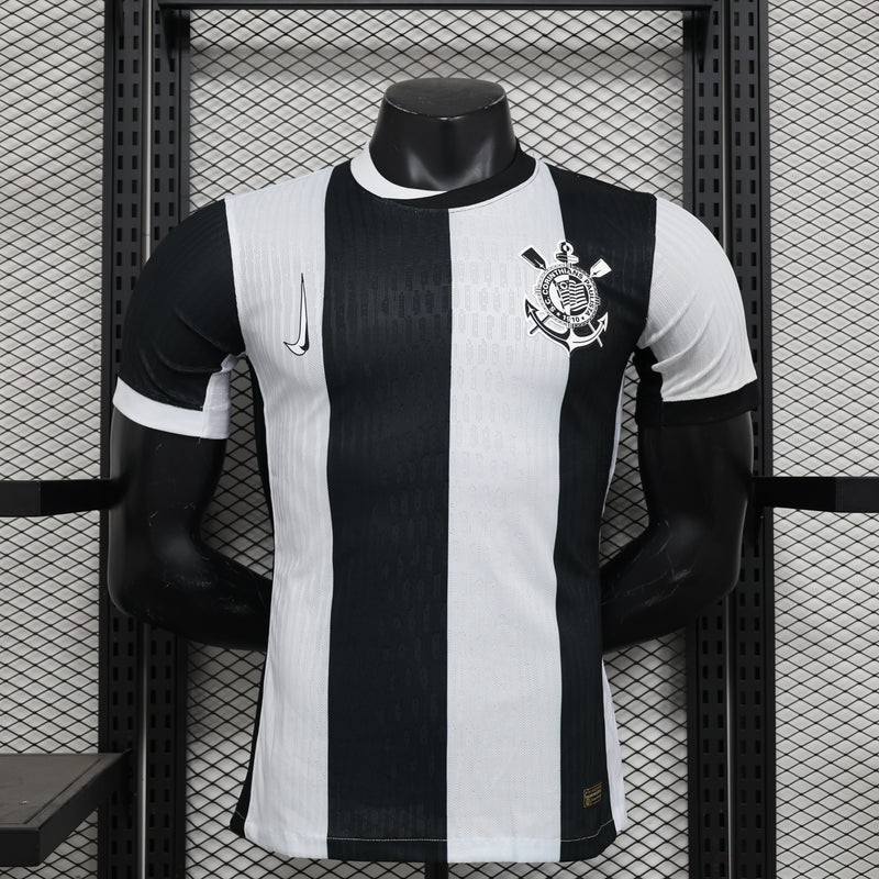 Camisa do Corinthians III 24/25 JOGADOR Preta e Branca