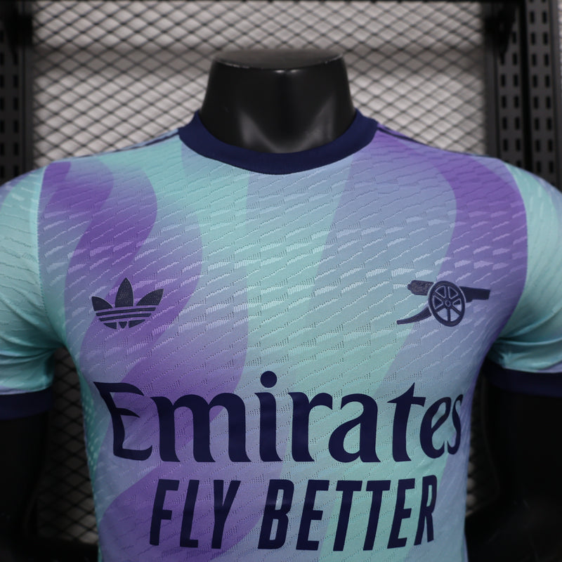 Camisa do Arsenal III 24/25 JOGADOR Roxa