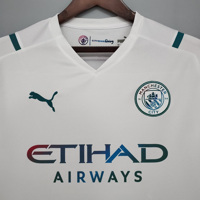 Camisa do Manchester City II 21/22 Torcedor Branca