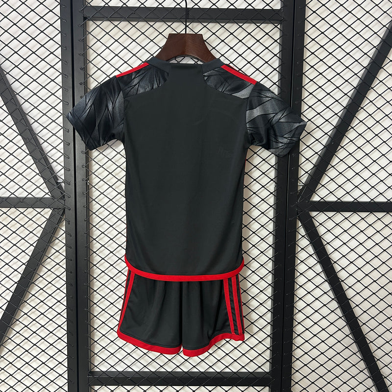 Kit infantil do Flamengo III 24/25 Torcedor Cinza