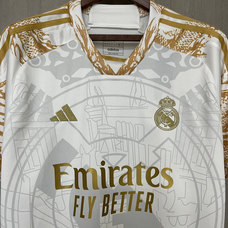 Camisa do Real Madrid Edição Especial 23/24 Torcedor Dourada