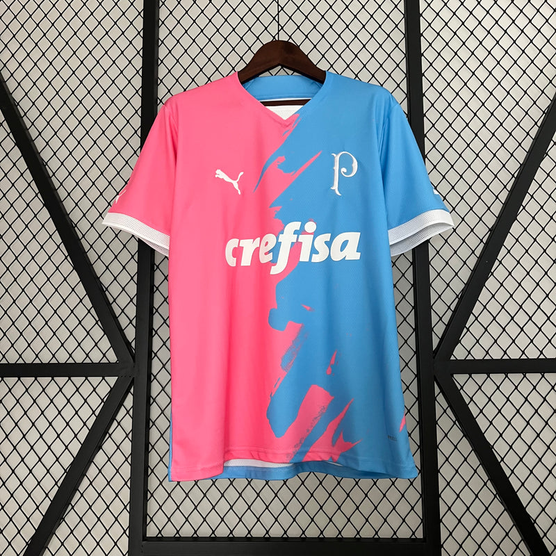 Camisa do Palmeiras Edição comemorativa 23/24 Torcedor Azul e rosa
