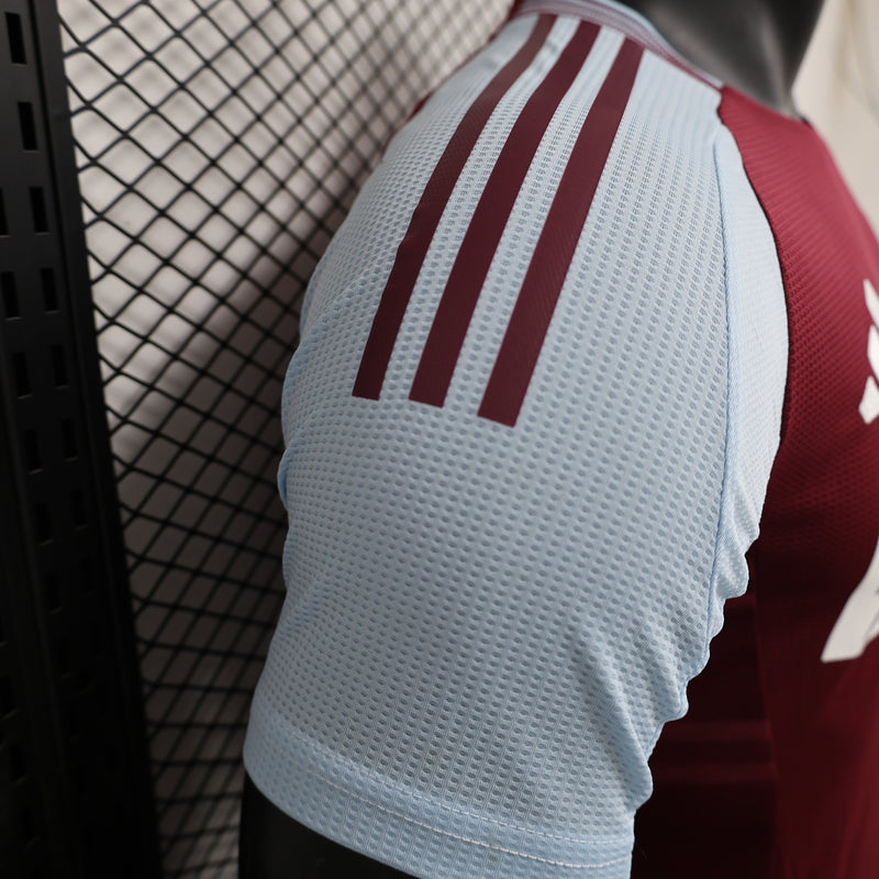 Camisa do Aston Villa I 24/25 JOGADOR Vermelha