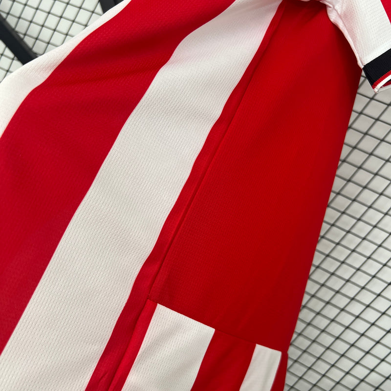 Camisa do Athletico Bilbao I 25/26 Torcedor Vermelha e Branca