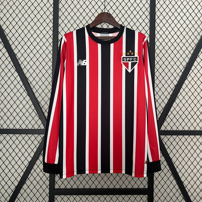 Camisa do São Paulo II Manga Longa 24/25 Torcedor Tricolor