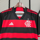 Camisa do Flamengo I 24/25 Torcedor Preta e Vermelha