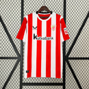 Camisa do Athletico Bilbao I 24/25 Torcedor Vermelha e Branca
