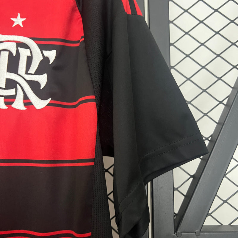 Camisa do Flamengo I 25/26 Torcedor Preta e Vermelha