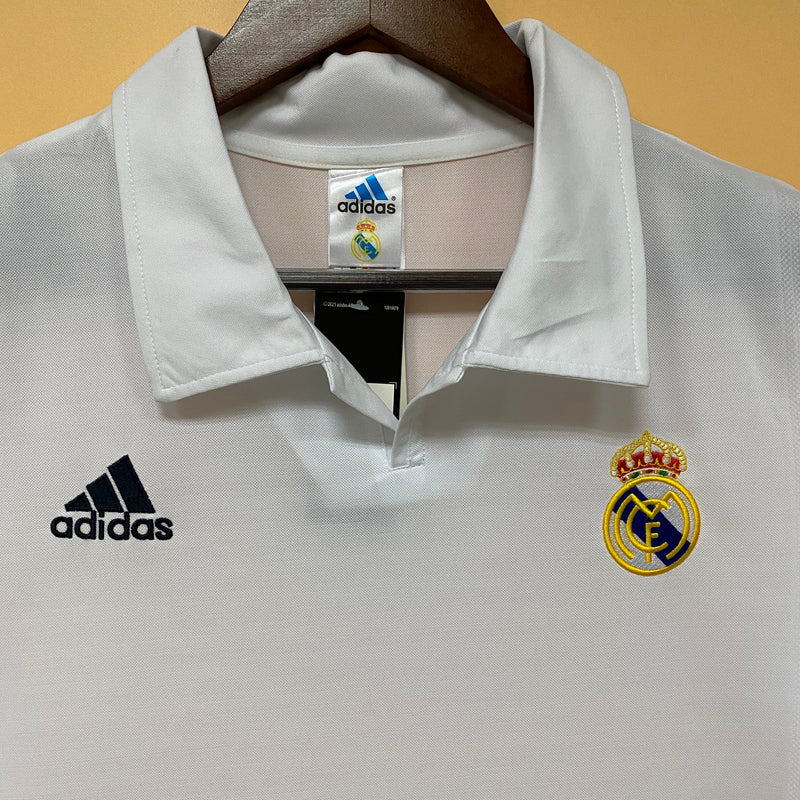 Camisa do Real Madrid I 02/03 Torcedor Branca RETRO