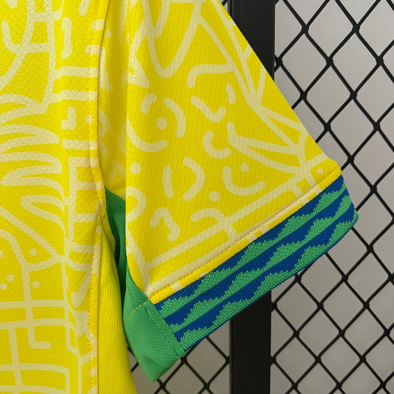 Camisa da Seleção Brasileira I 2024 Torcedor Amarela