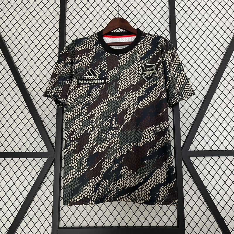 Camisa do Arsenal Pré-Jogo 23/24 Torcedor Cinza