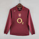 Camisa do Arsenal I Manga Longa 05/06 Torcedor RETRO