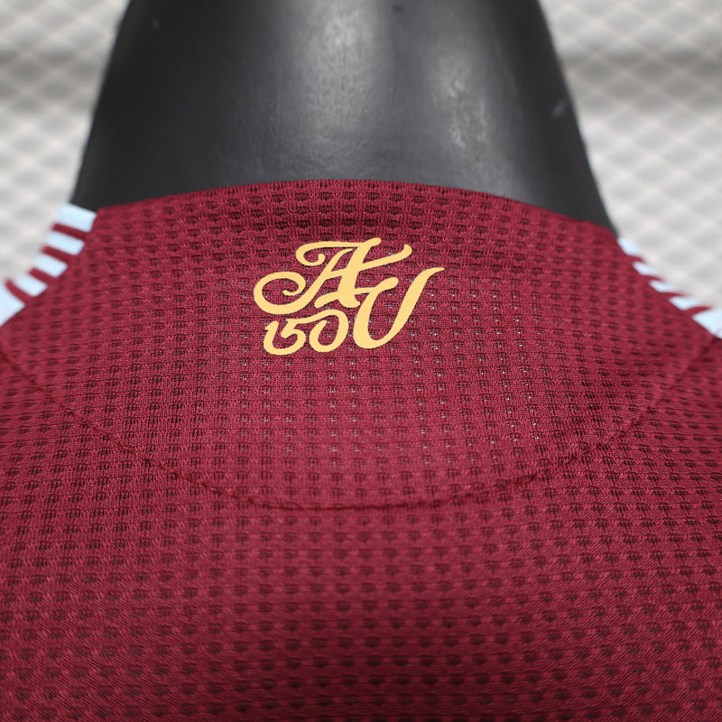 Camisa do Aston Villa I 24/25 JOGADOR Vermelha