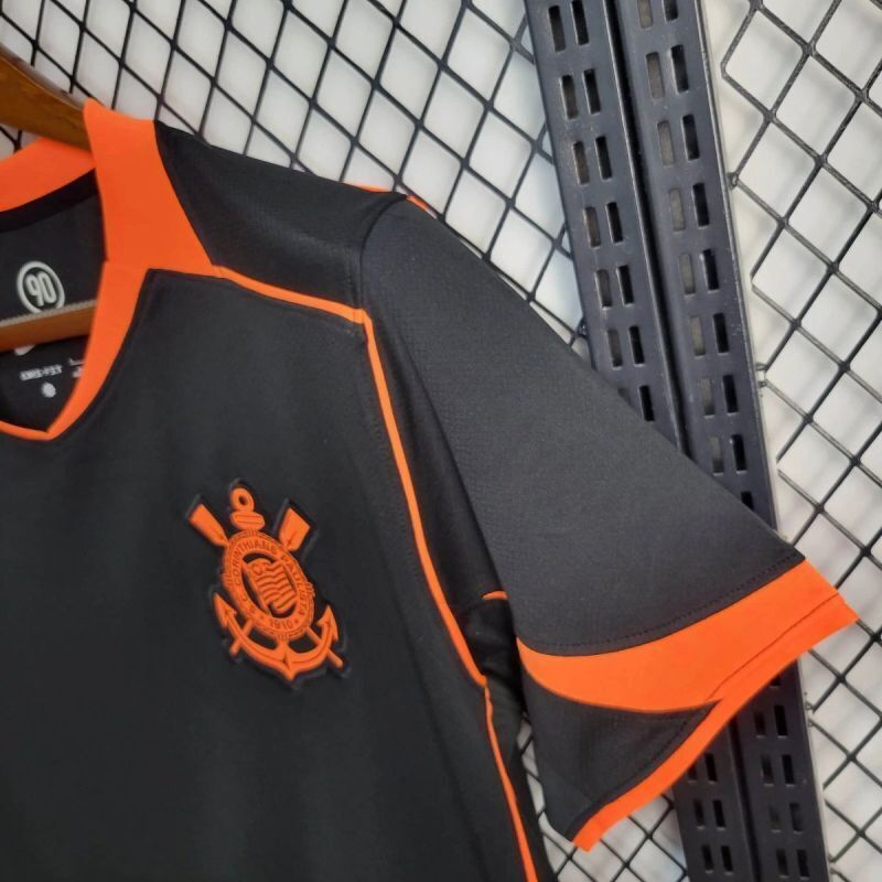Camisa do Corinthians III 25/26 Torcedor Preta e Laranja