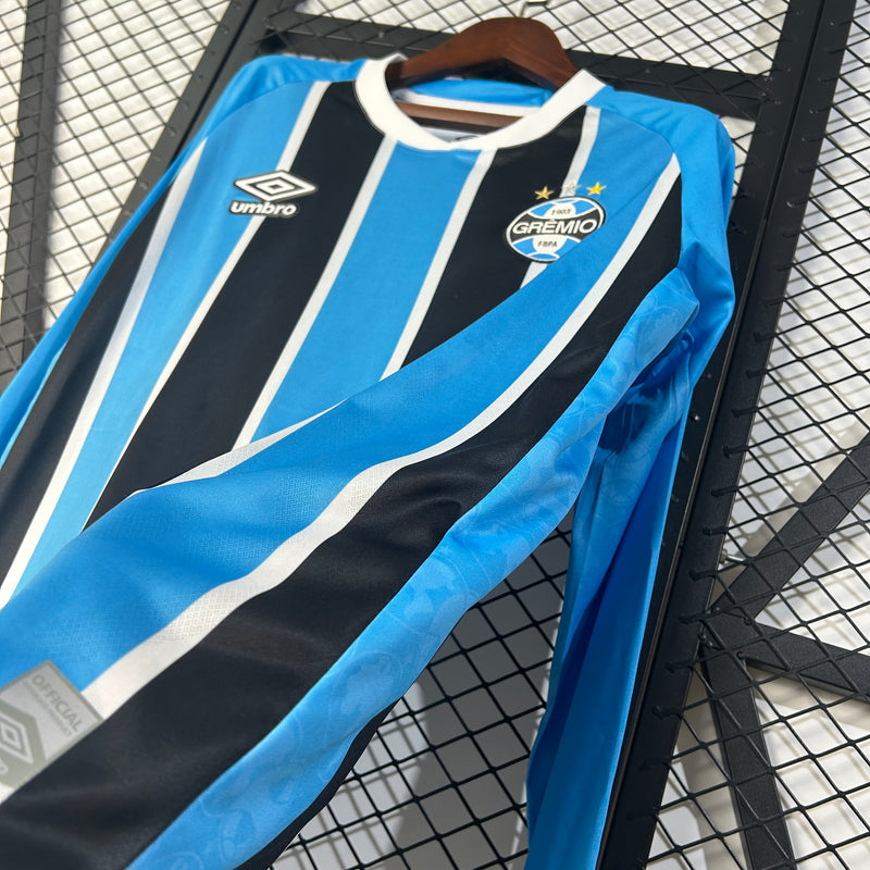 Camisa do Gremio I Manga Longa 25/26 Torcedor Tricolor