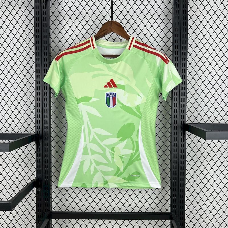 Camisa Feminina da Itália II 2025 Torcedor Verde
