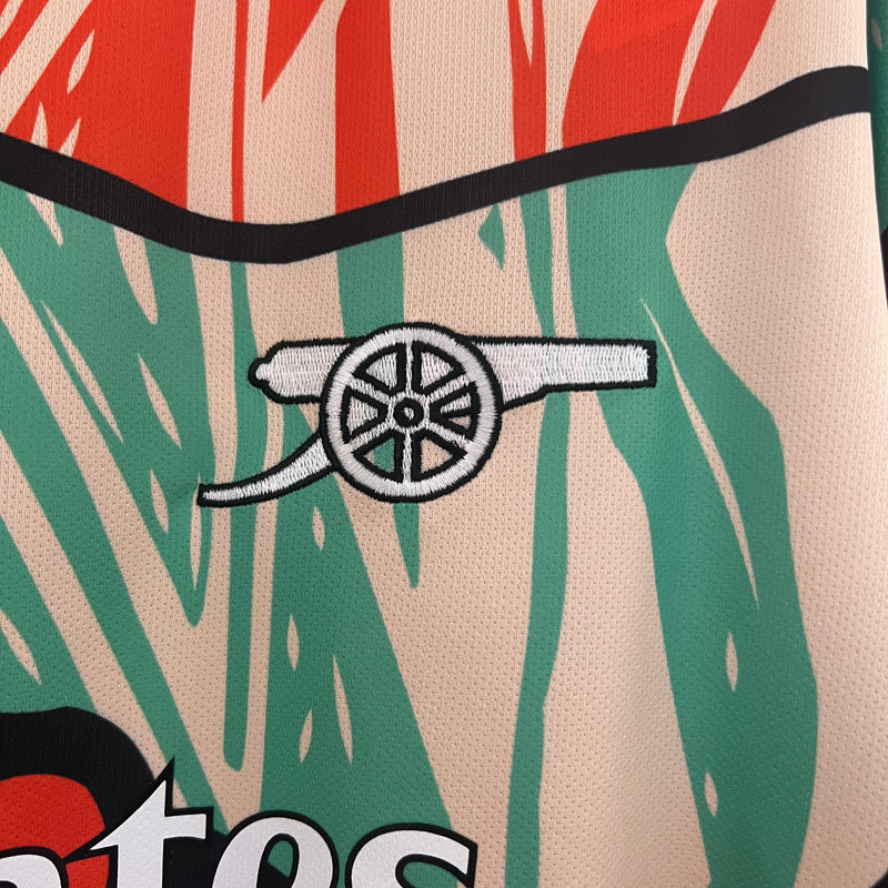 Camisa do Arsenal Pré-Jogo 24/25 Torcedor Vermelha e Verde