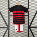 Kit infantil do Flamengo I 24/25 Torcedor Preto e Vermelho