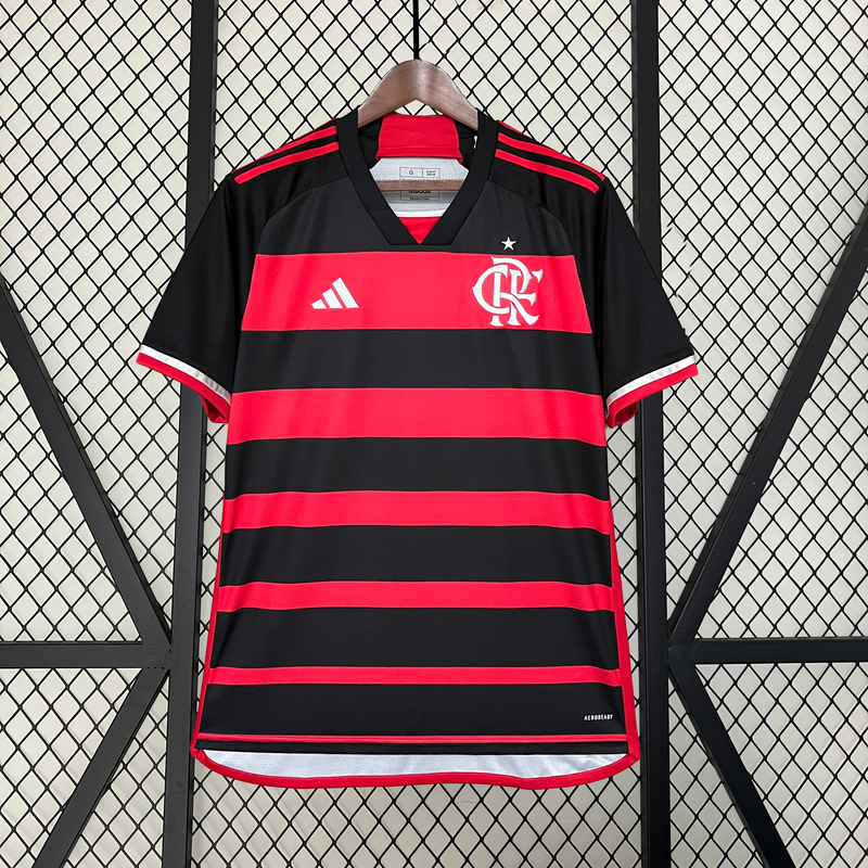 Camisa do Flamengo I 24/25 Torcedor Preta e Vermelha
