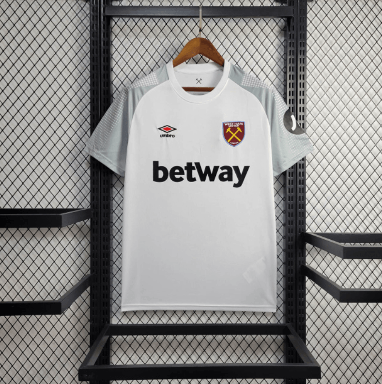 Camisa do West Ham United Treino 24/25 Torcedor Branca