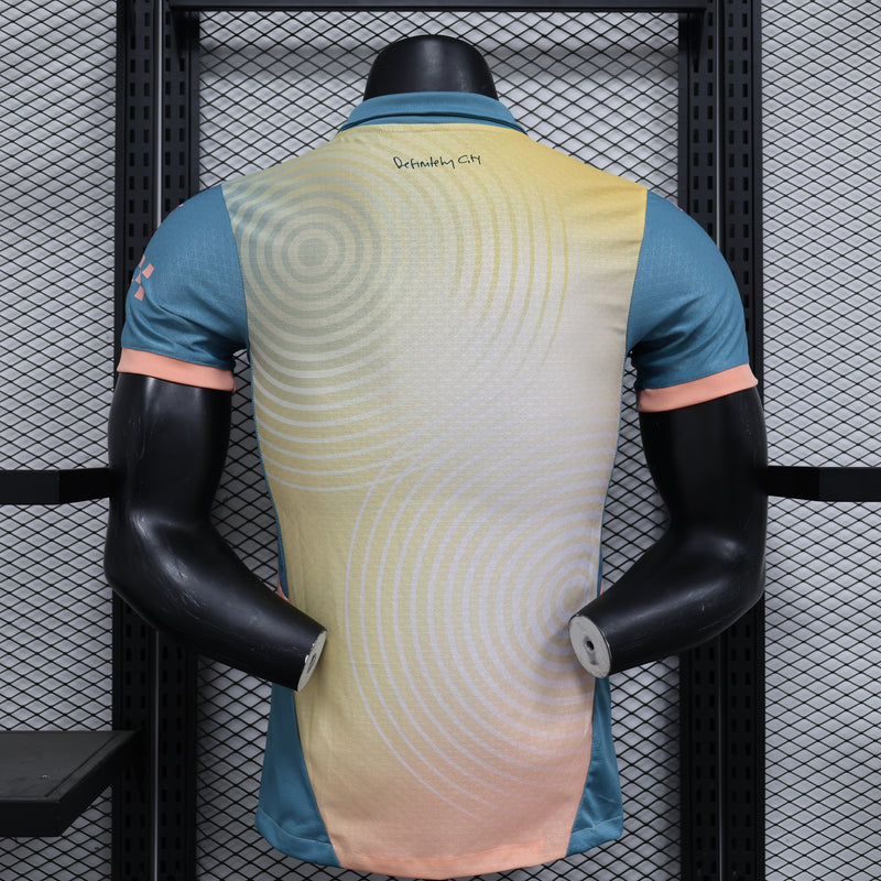 Camisa do Manchester City IIII 24/25 JOGADOR Amarela