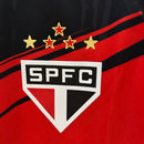 Camisa do São Paulo Treino 25/26 Torcedor Preto e Vermelho