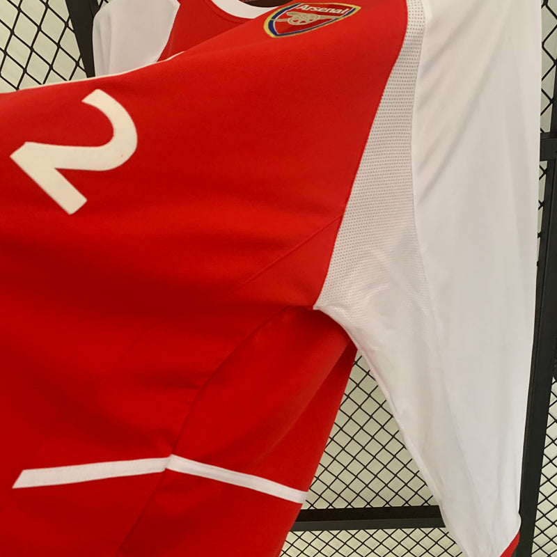 Camisa do Arsenal I Manga Longa 02/03 Torcedor RETRO