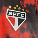 Camisa do São Paulo III 24/25 Torcedor Preta e Vermelha