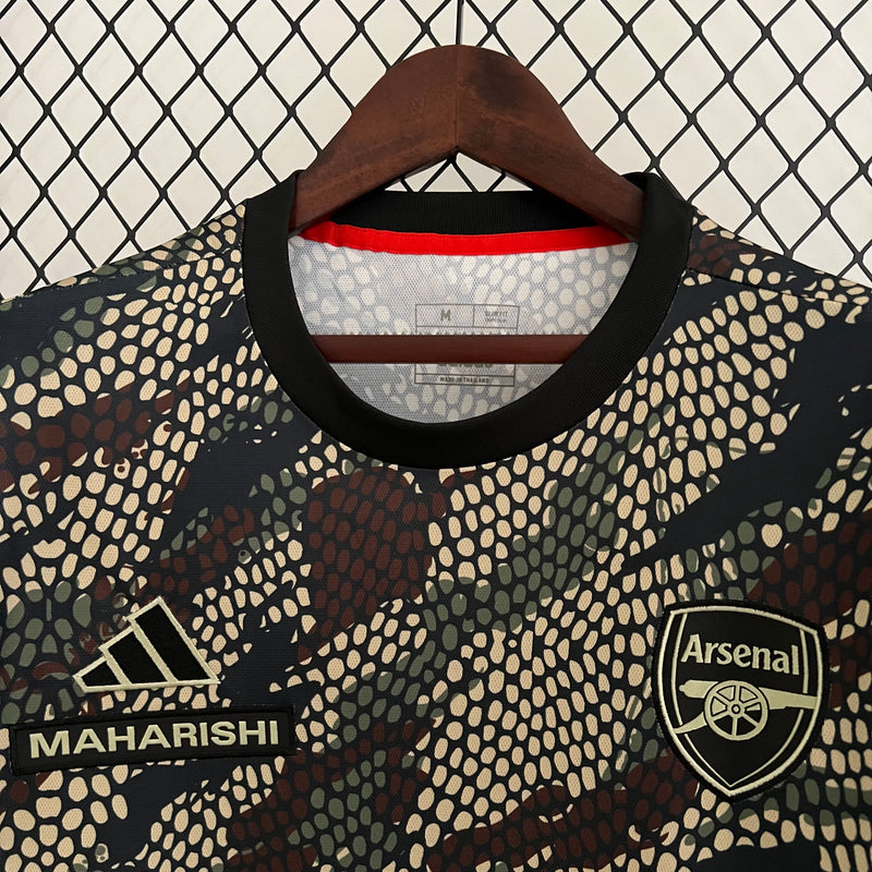 Camisa do Arsenal Pré-Jogo 23/24 Torcedor Cinza
