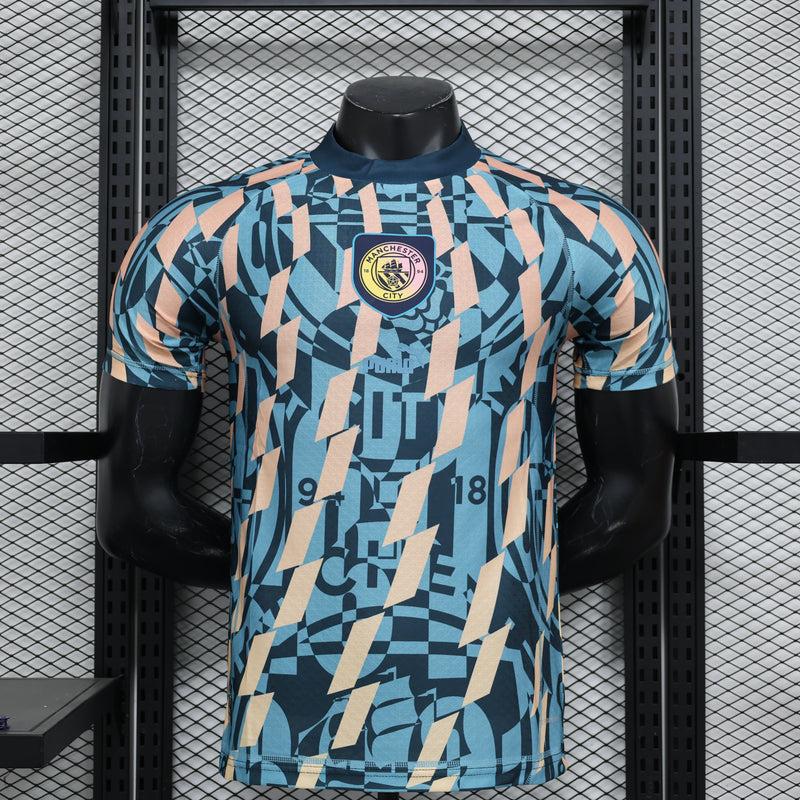 Camisa do Manchester City Edição Especial 24/25 JOGADOR Azul