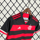 Camisa Feminina do Flamengo I 24/25 Torcedor Preto e Vermelho