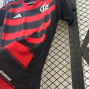 Camisa Feminina do Flamengo I 25/26 Torcedor Preto e Vermelho