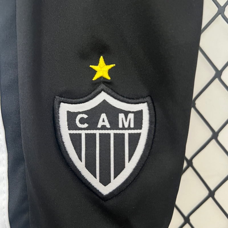 Kit infantil do Atlético Mineiro I 24/25 Torcedor Preto e Branco