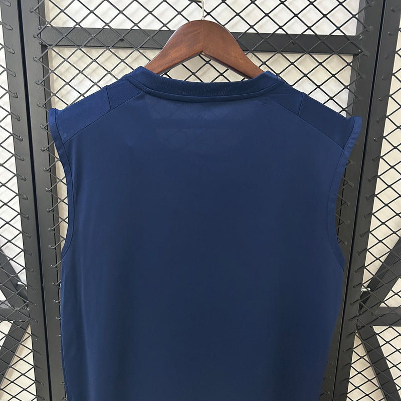 Camisa Regata do Flamengo Treino 25/26 Torcedor Azul Escuro