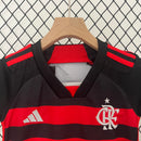 Kit infantil do Flamengo I 24/25 Torcedor Preto e Vermelho