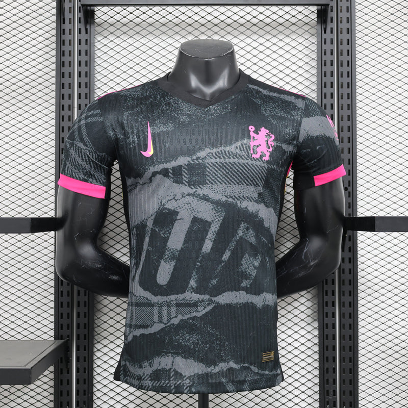 Camisa do Chelsea III 24/25 JOGADOR Preta