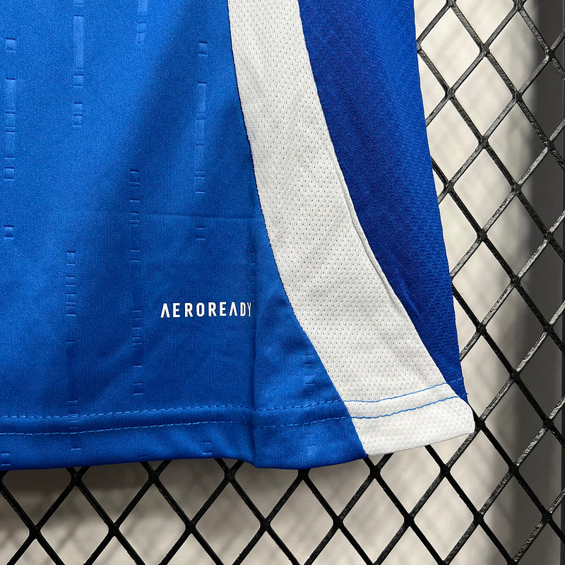 Camisa Feminina da Itália I 2024 Torcedor Azul