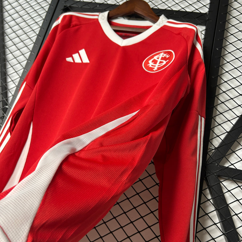 Camisa do Internacional I Manga Longa 25/26 Torcedor Vermelha