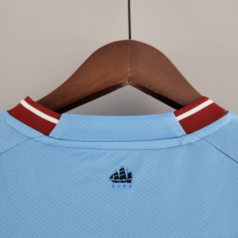 Camisa do Manchester City I 22/23 Torcedor Azul