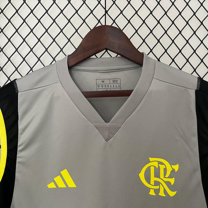 Camisa Regata do Flamengo Treino 24/25 Torcedor Cinza