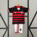 Kit infantil do Flamengo I 24/25 Torcedor Preto e Vermelho