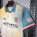 Camisa do Manchester City IIII 24/25 Torcedor Amarela