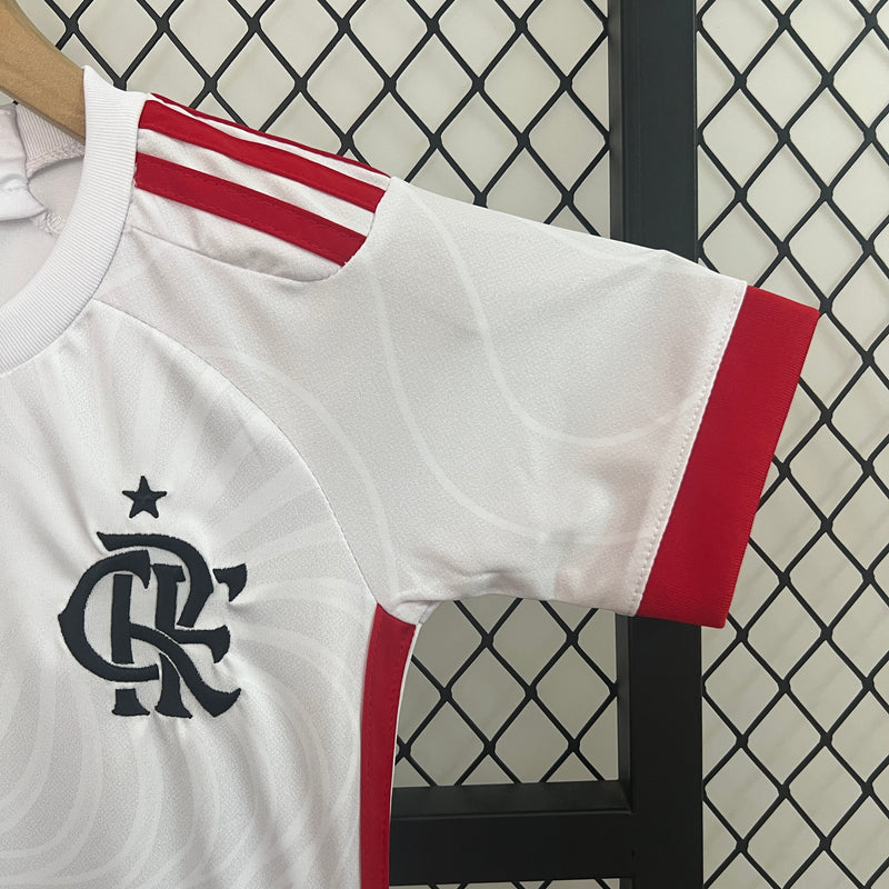 Kit infantil do Flamengo II 24/25 Torcedor Branco